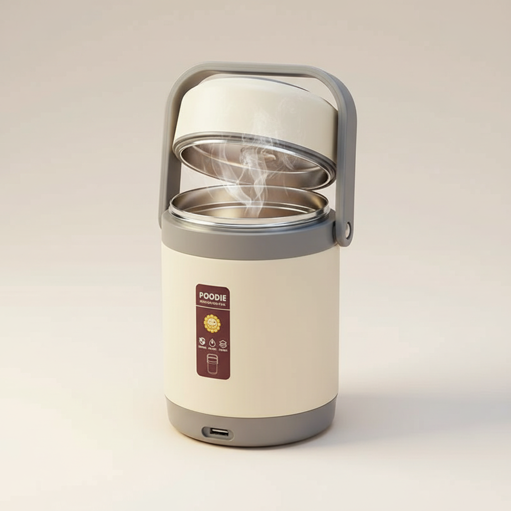 USB Verwarmde Lunchbox | 304 Roestvrij Staal, Draagbare Voedselverwarmer