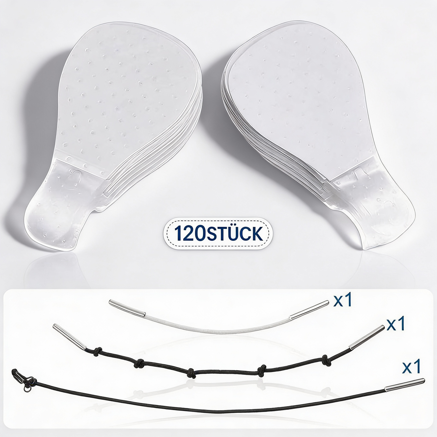 Onzichtbare Facelift-Patches | 120 stuks voorraadverpakking | Ultra-dunne 0,02mm hechtingstechnologie | Waterdicht & Hypoallergeen | Mechanisch V-vormig liften | Transparant