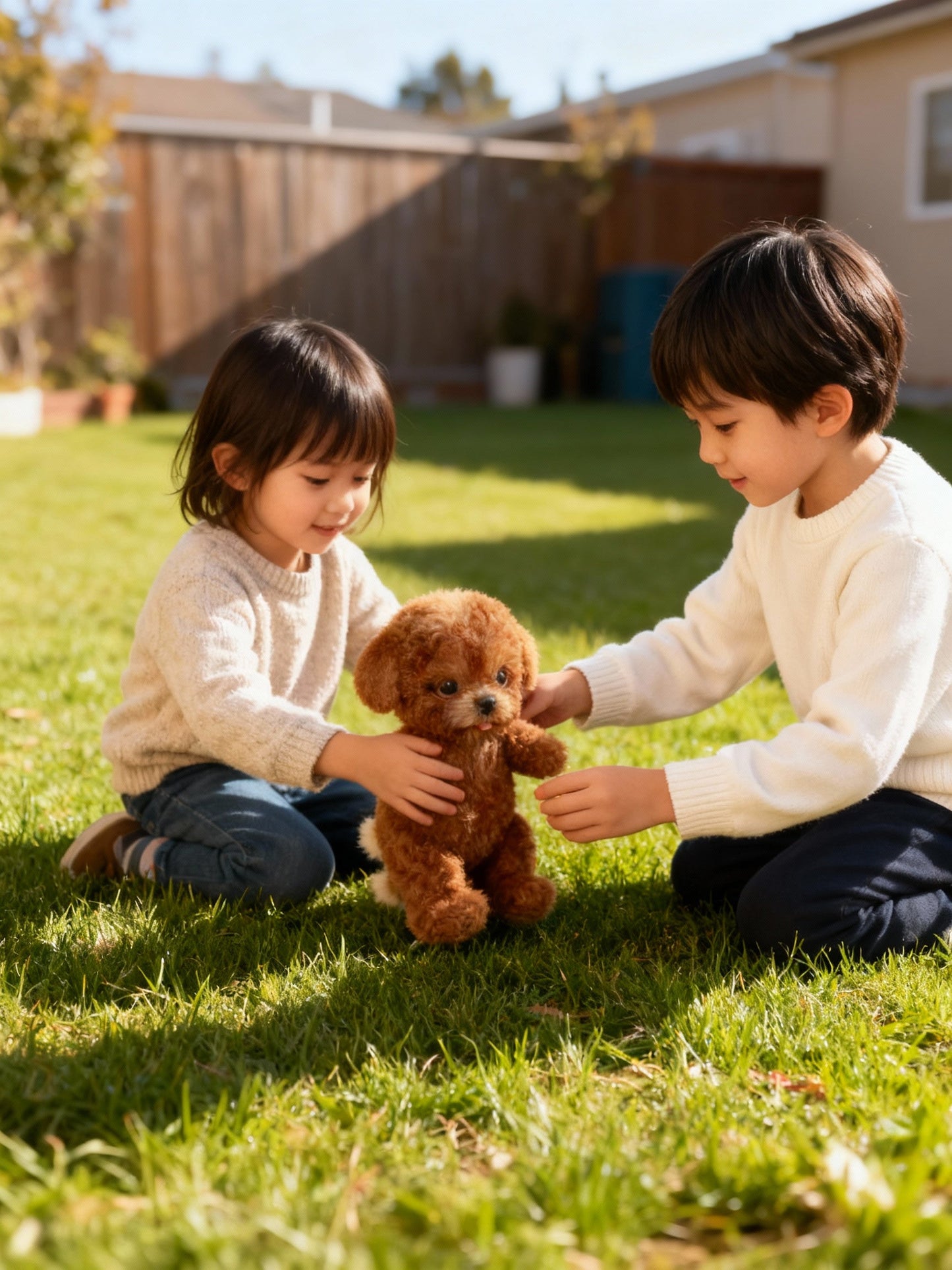 Nicoo Interactieve Robot Puppy | Loopt, Blaft, Kwispelt | Pluche, Batterij-Aangedreven Speelgoed