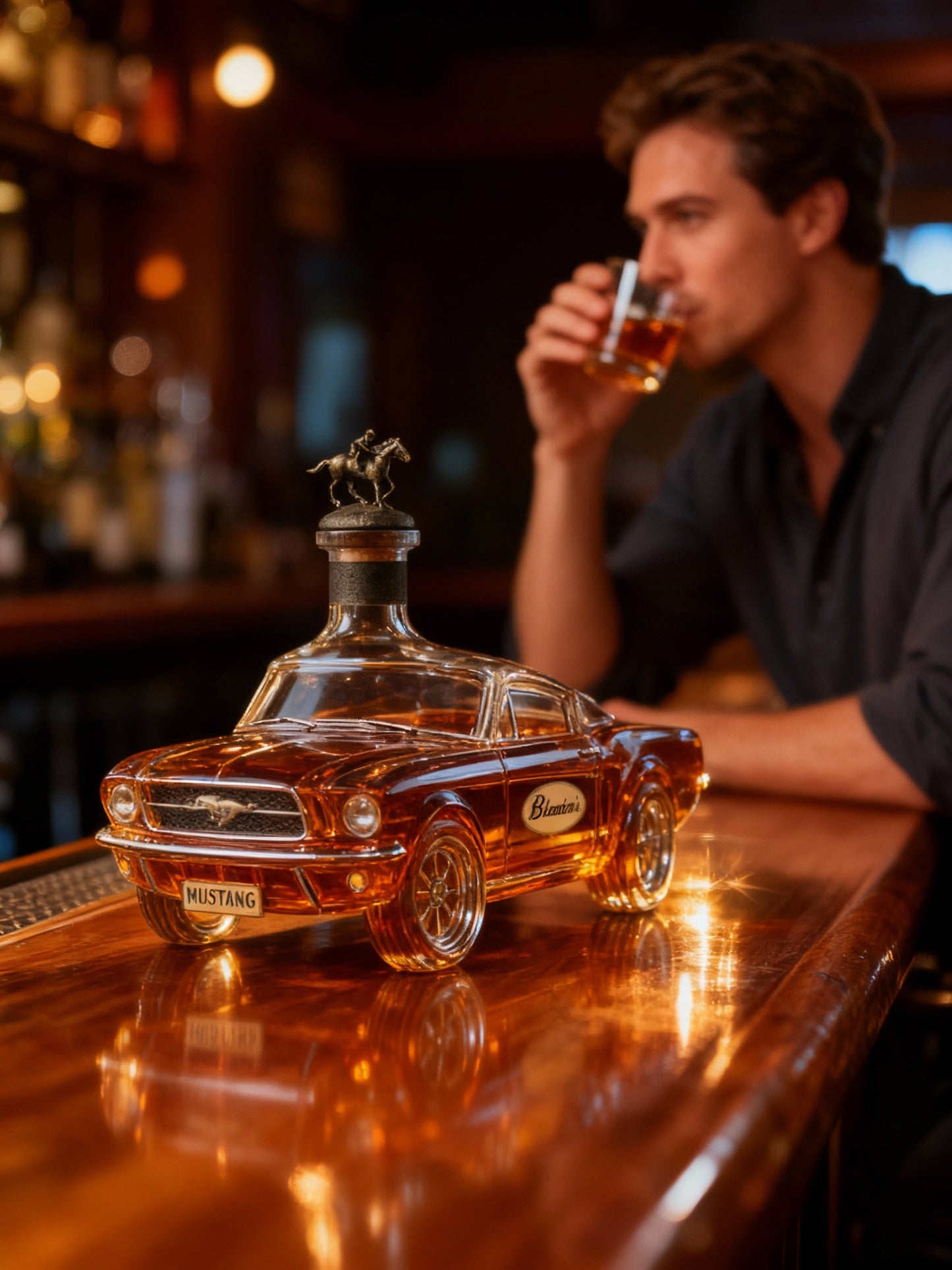 Mustang Auto Vorm Whiskey Decanteur