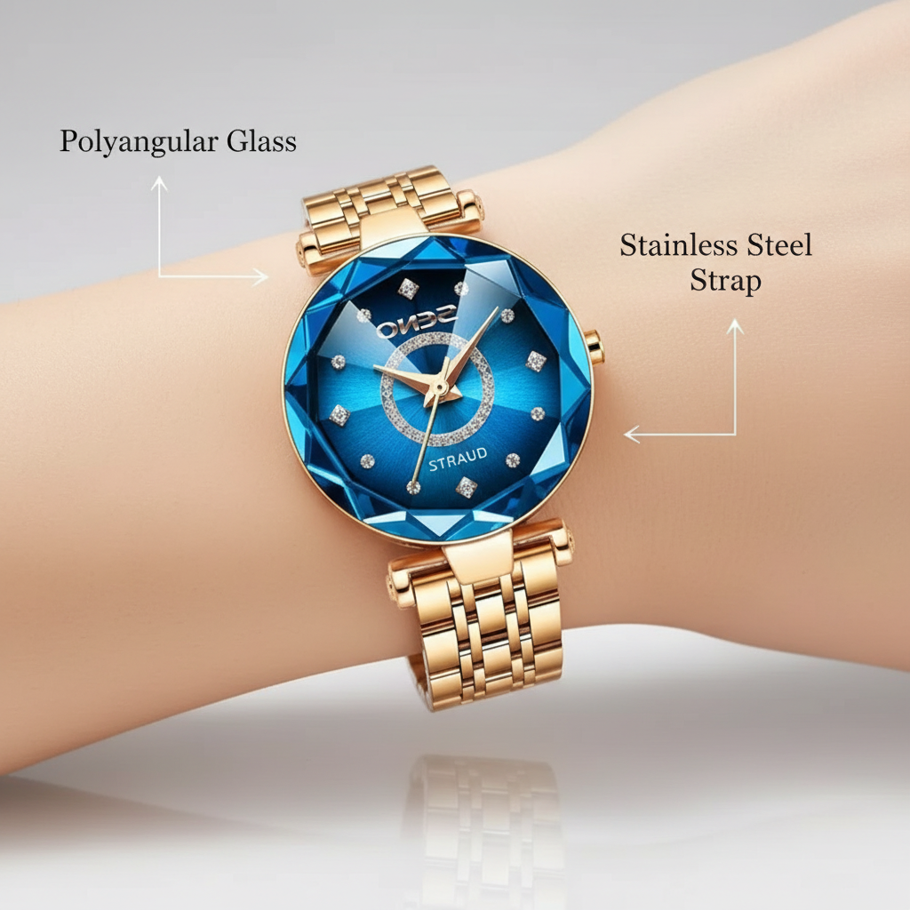 Sterren Vrouwen RVS Horloge