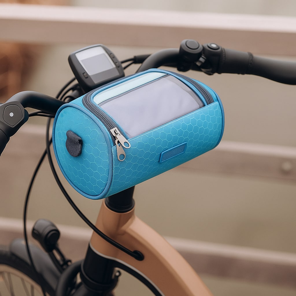 Fiets stuur tas met touchscreen venster | Spatwaterdicht | Veilige klittenbandsluiting | RideShield
