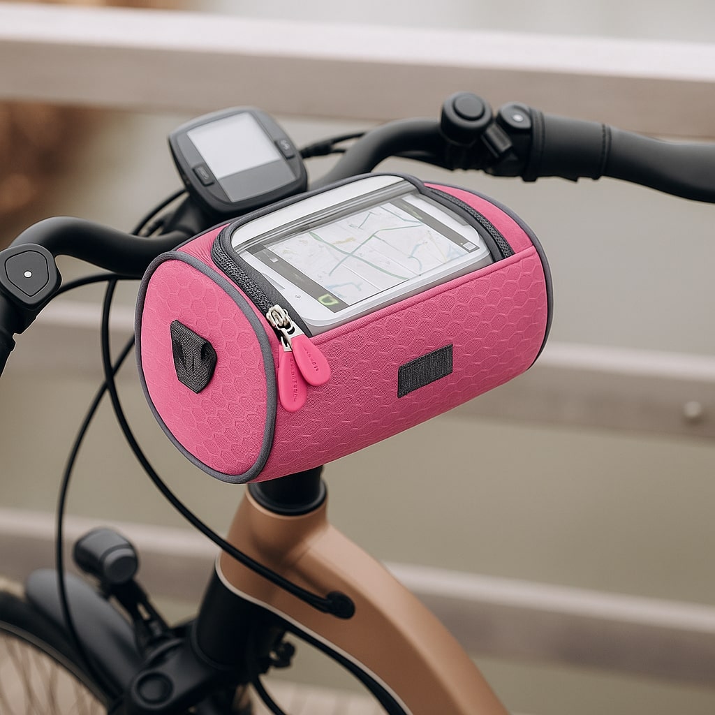 Fiets stuur tas met touchscreen venster | Spatwaterdicht | Veilige klittenbandsluiting | RideShield