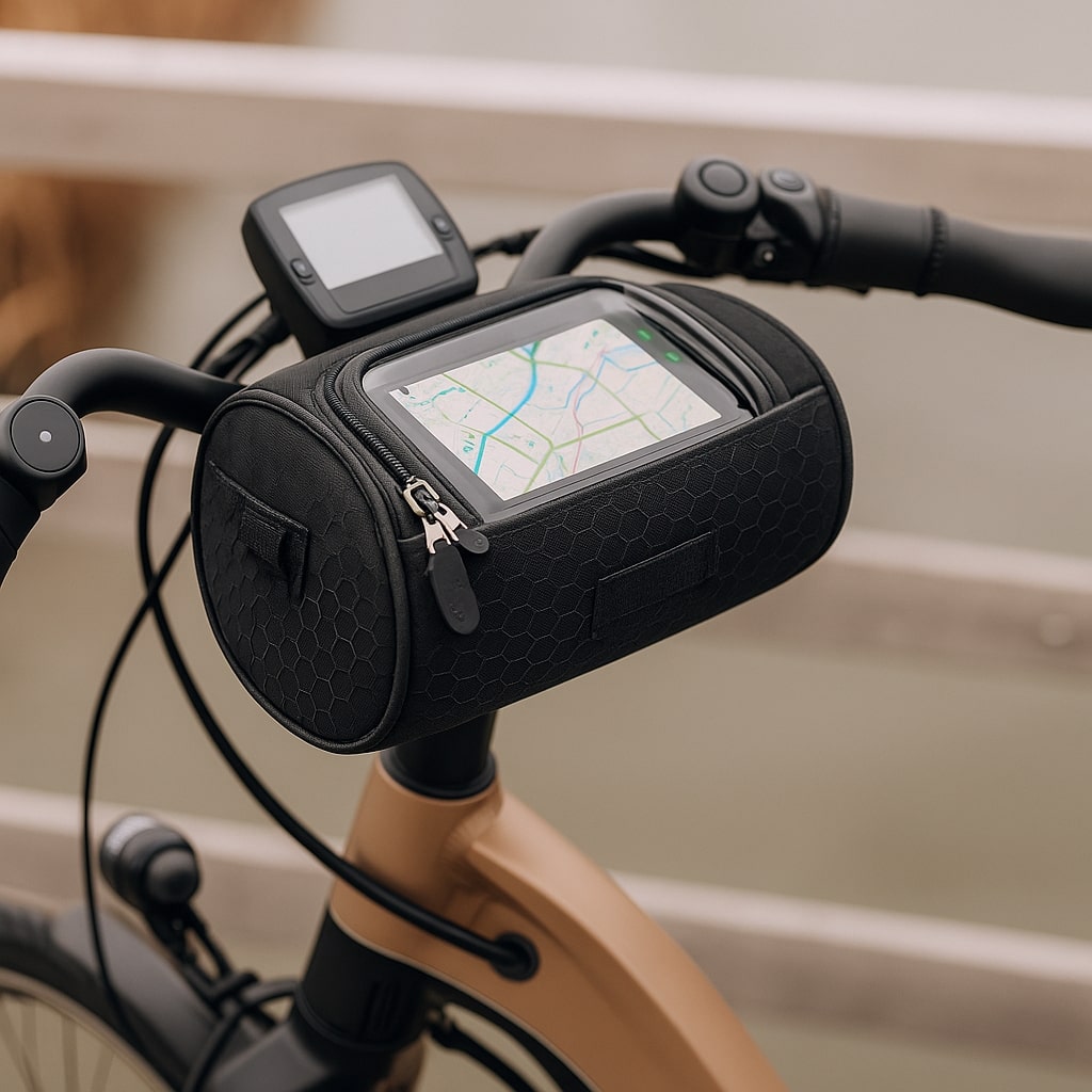 Fiets stuur tas met touchscreen venster | Spatwaterdicht | Veilige klittenbandsluiting | RideShield