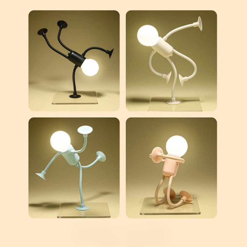 LumiFlex | LED Tafellamp Flexibele Creatieve Decoratie voor Woonkamer en Kinderkamer Energiezuinig Modern 4 Kleuren