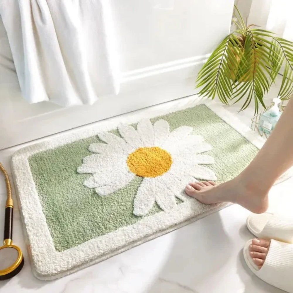 Fleur Pluche Bloemen Badmat