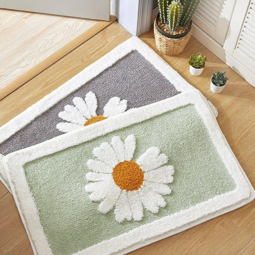 Fleur Pluche Bloemen Badmat