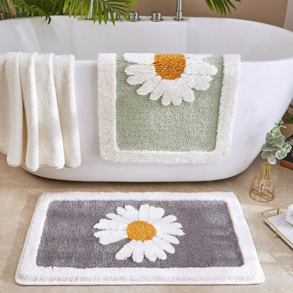 Fleur Pluche Bloemen Badmat