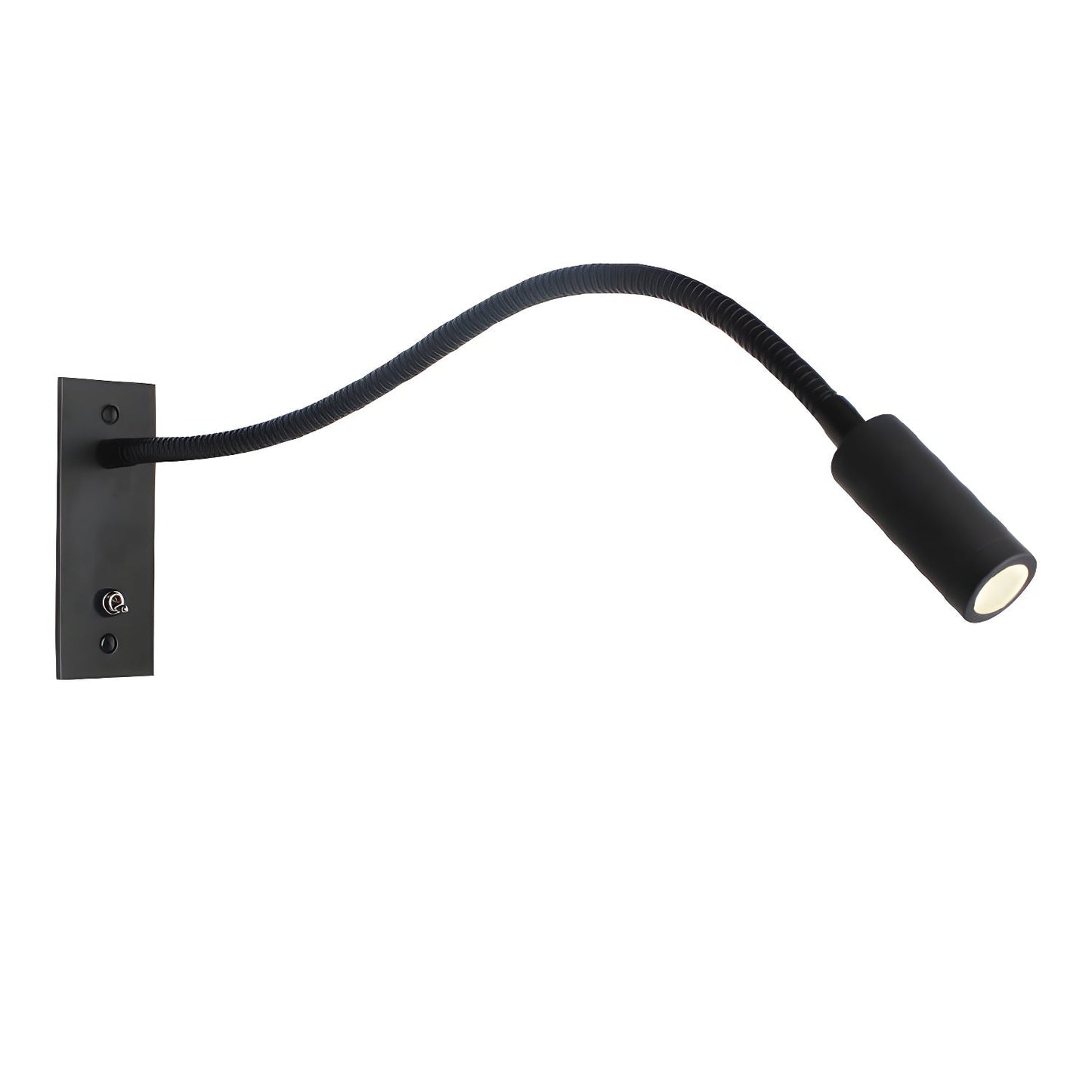 Verstelbare Gooseneck Metalen Wandlamp met Cilindrische Kop