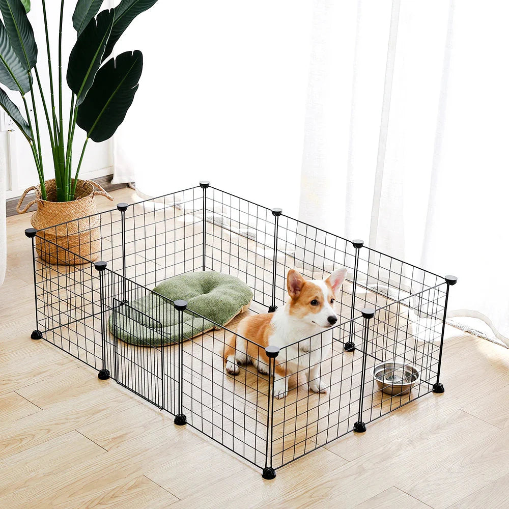 Gemakkelijk opvouwbare hondenkooi | Ruimtebesparend en zonder gereedschap te monteren Handige en betrouwbare binnenoplossing voor honden en puppy's.