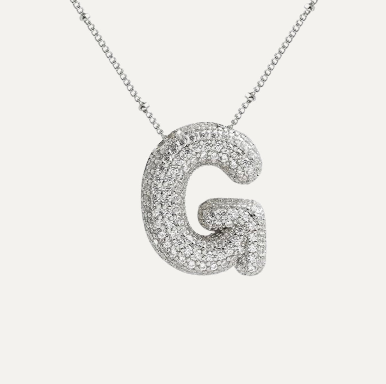 Diamanten Ketting met Letter