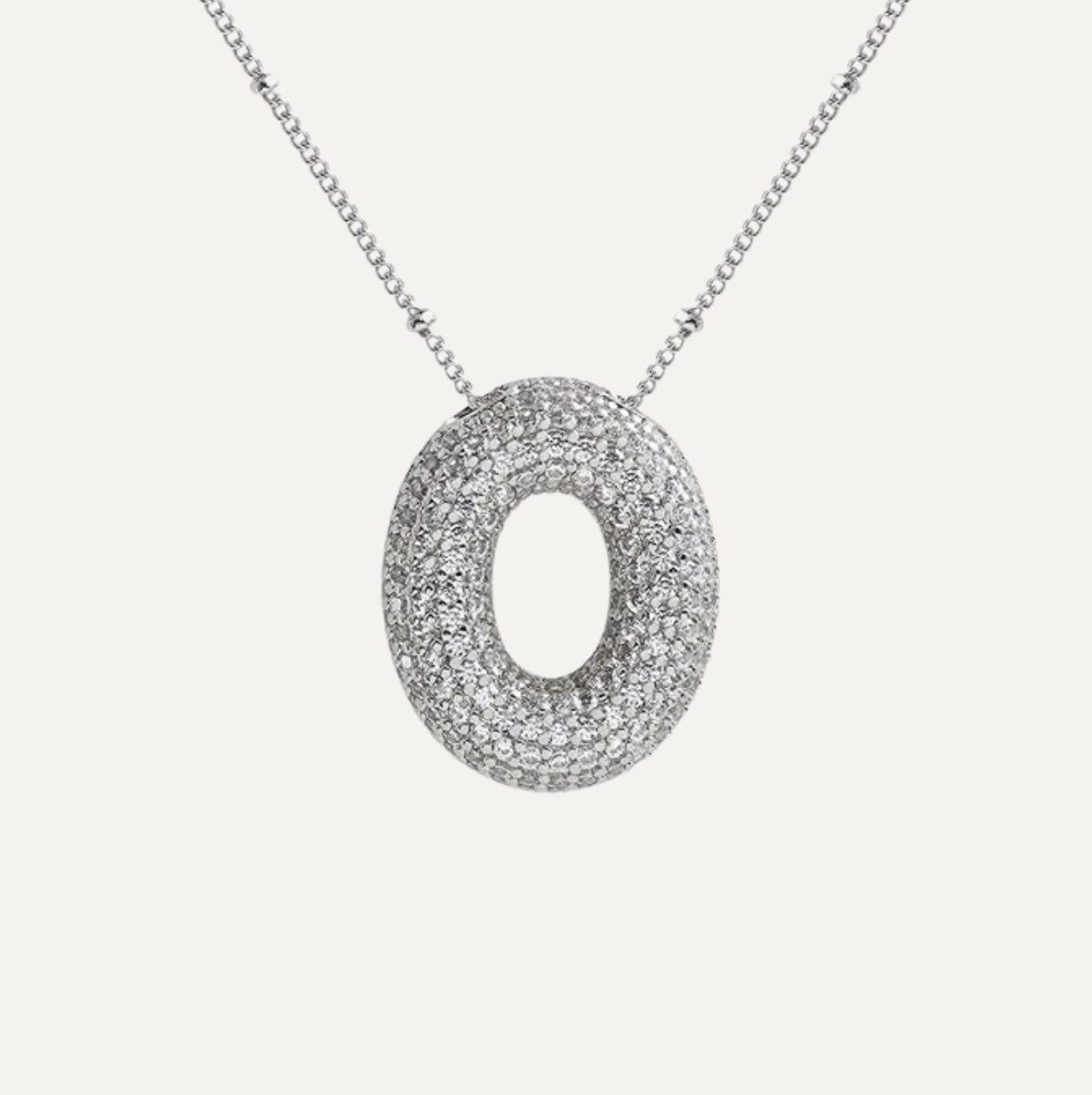 Diamanten Ketting met Letter