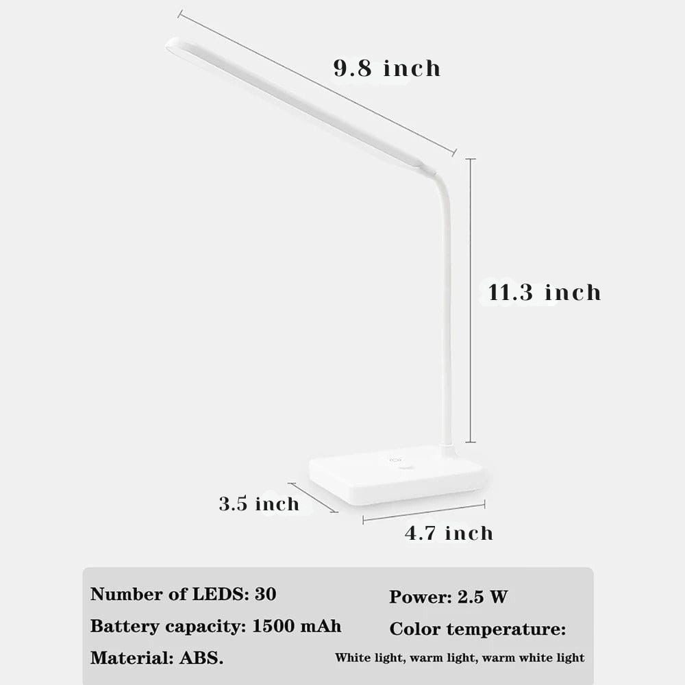 USB Oplaadbare LED Bureau Lamp met Flexibele Arm