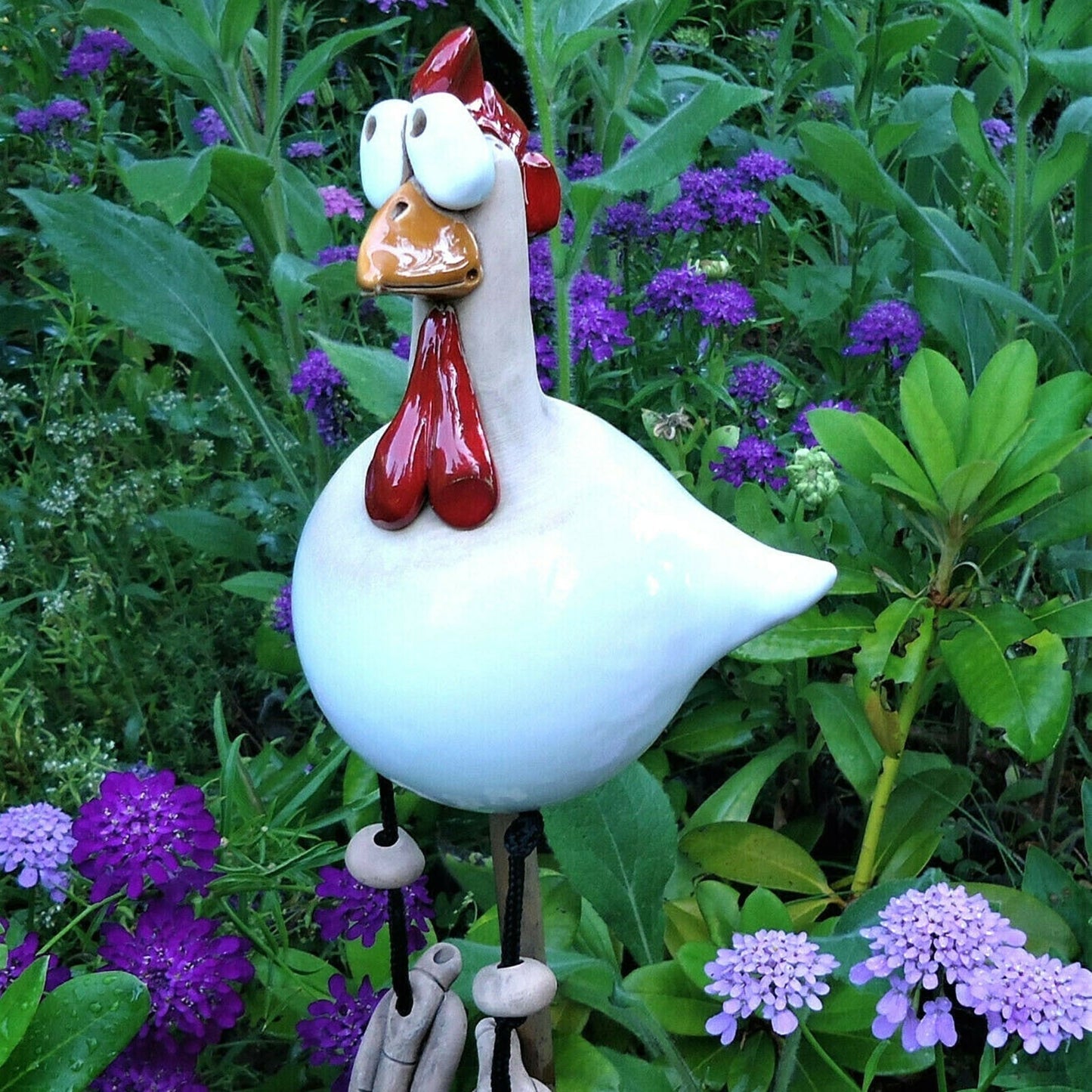 Tuin Decoratie | Hekfiguur Haan | Weerbestendig Humor Design | FenceFunky