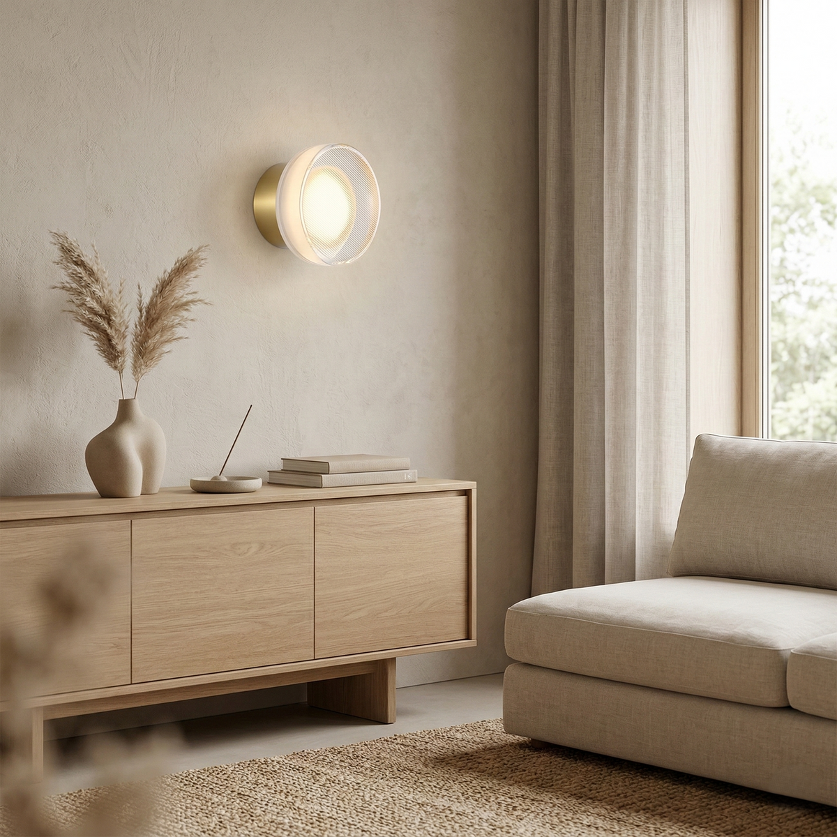 Aurel Nordic Frosted Acryl Wandlamp