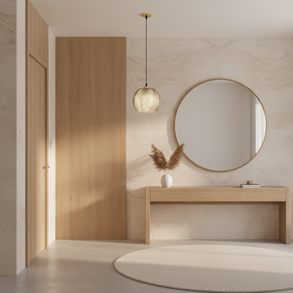 Noordse Groene Bladpatroon Glazen Hanglamp