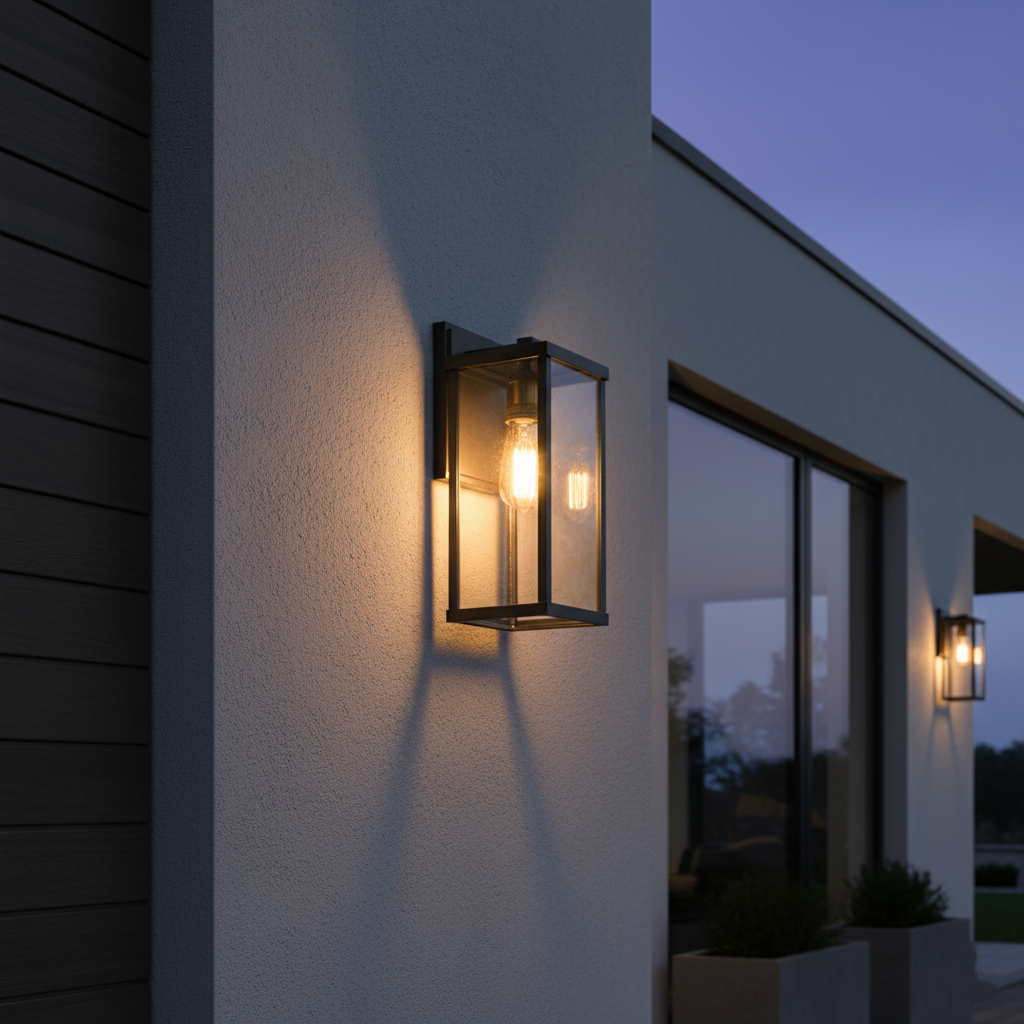 Retro Radenko Glas Buiten Wandlamp