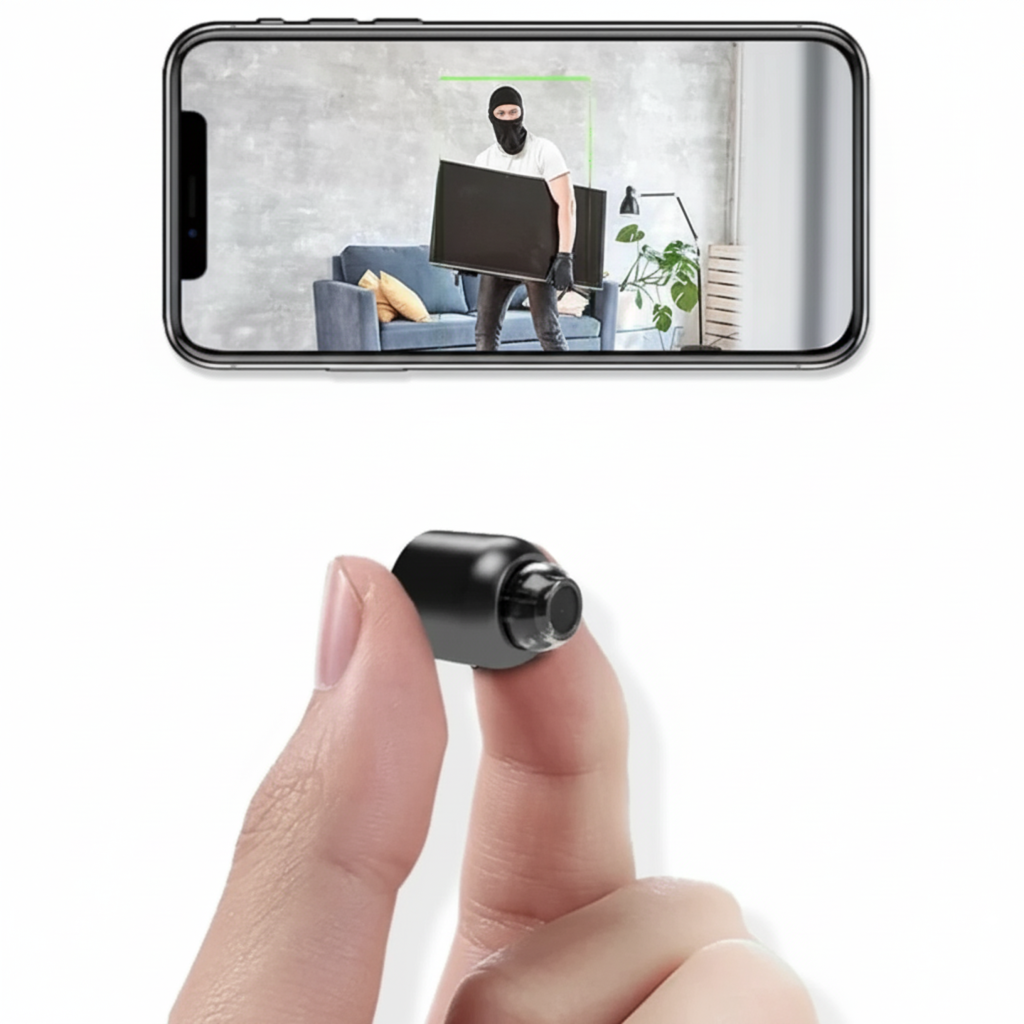 Verborgen WiFi Camera (1080P) – Draadloze Babyfoon & Discrete Bewaking