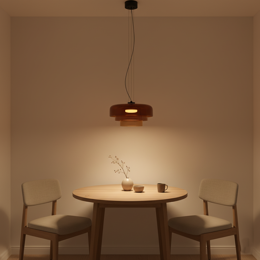 Noordse Hemelse Glazen Hanglamp