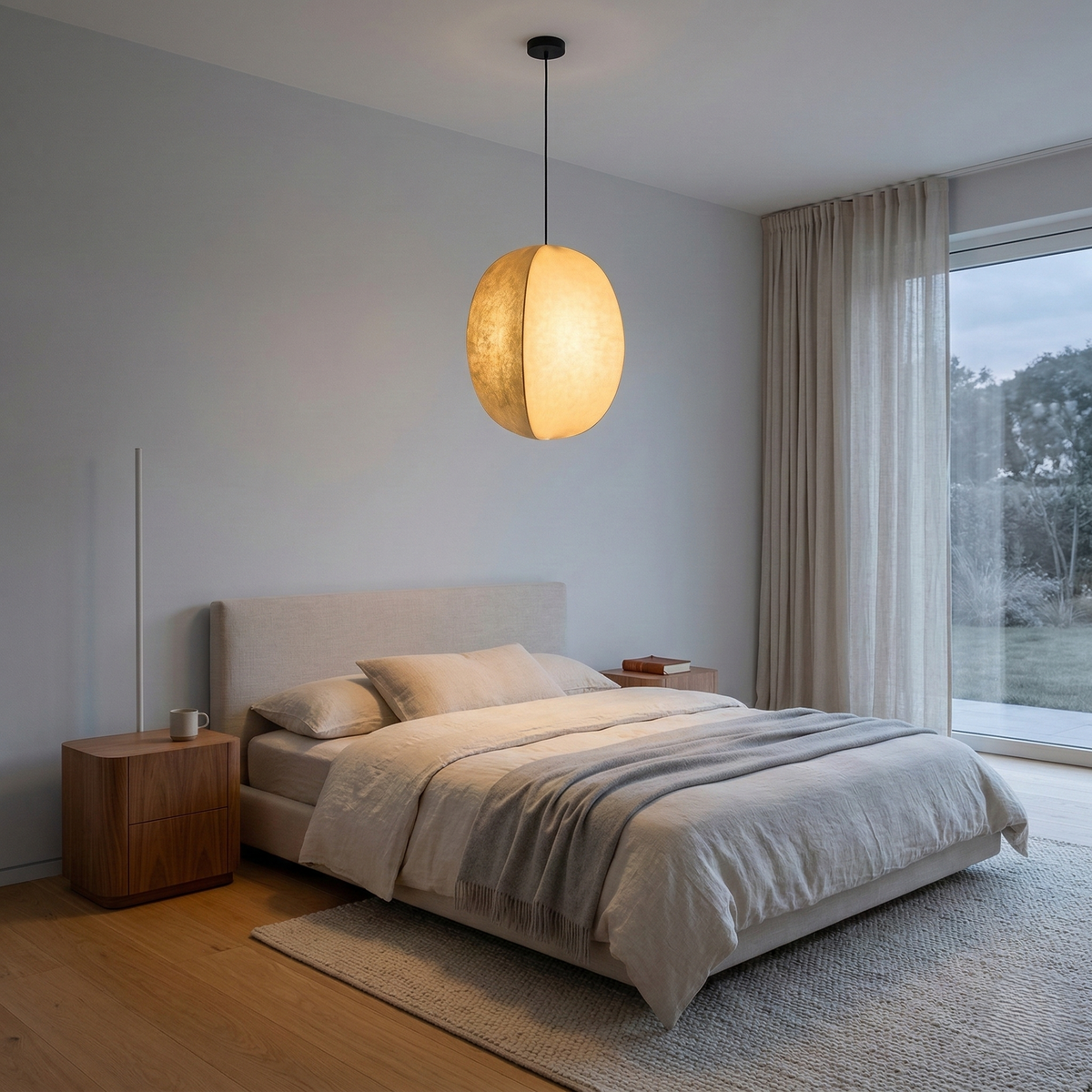 Zen Harmony Japandi Stoffen Hanglamp