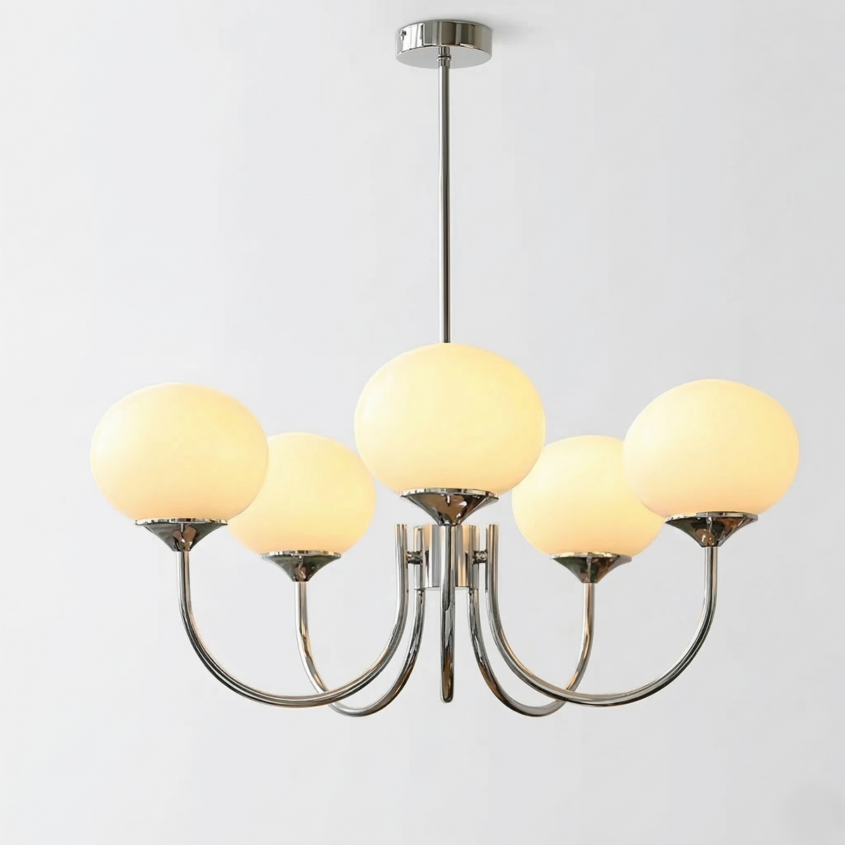 Marshmallow Moderne Glazen Bollen Kroonluchter