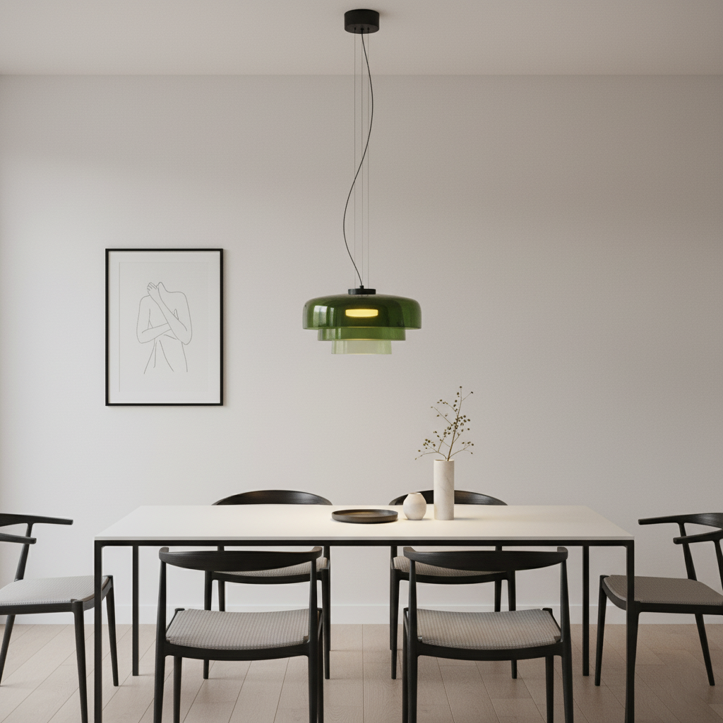 Noordse Hemelse Glazen Hanglamp
