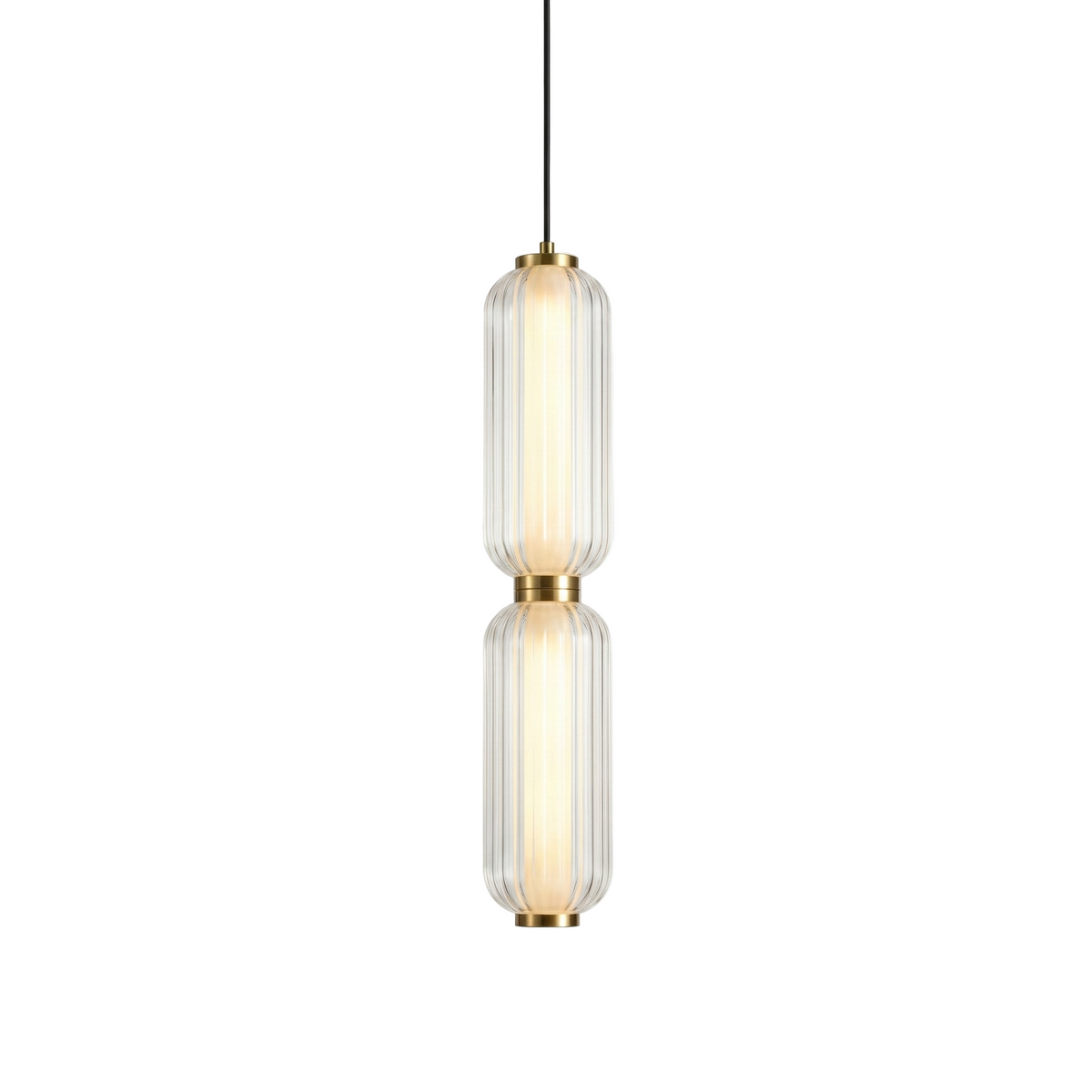 Elma Lineaire Gestreepte Glas LED Hanglamp