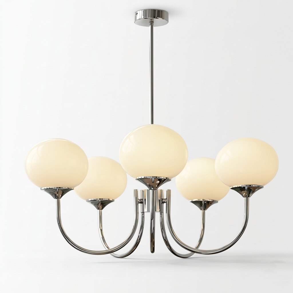 Marshmallow Moderne Glazen Bollen Kroonluchter