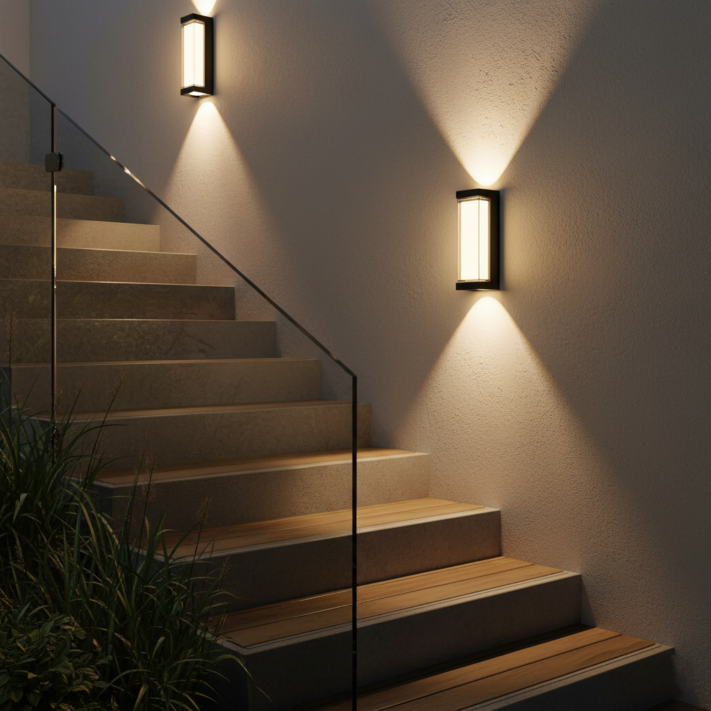 Nordic Up Down Acryl Waterdichte Minimalistische Buitenwandlamp