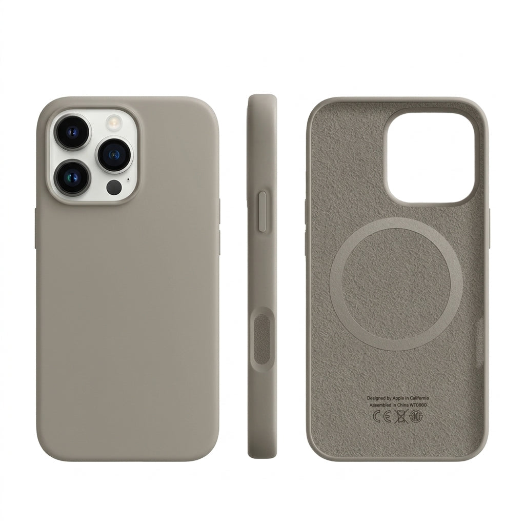 iPhone Hoes MagSafe – Siliconenhoes met Soft Touch en camera bescherming