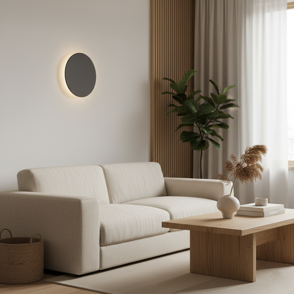 Moderne Nordic Ronde Aluminium Minimalistische LED Wandlamp