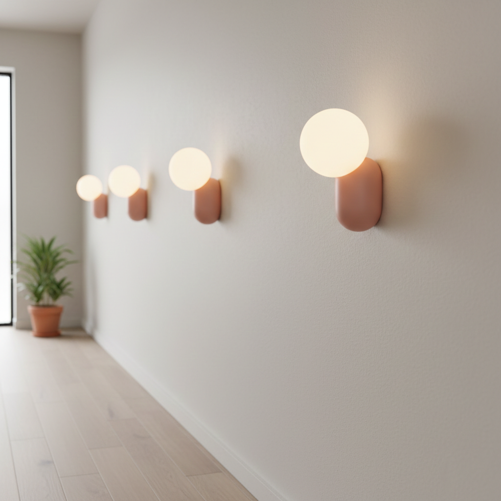 Luma Nordic Glass Orb Wandlamp