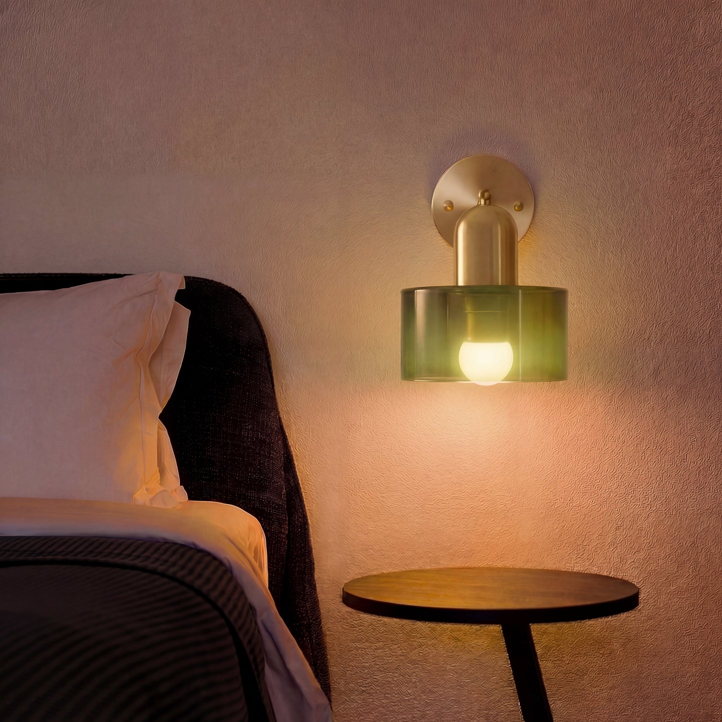 Gekleurde Glas Bauhaus Wandlamp