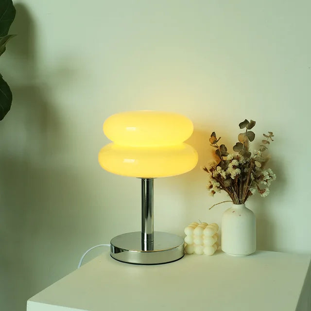 Glazen Tafel lamp | Kindvriendelijk Nachtlicht Ontwerp