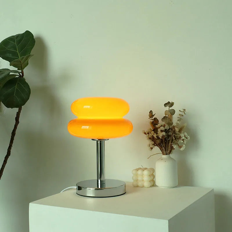 Glazen Tafel lamp | Kindvriendelijk Nachtlicht Ontwerp