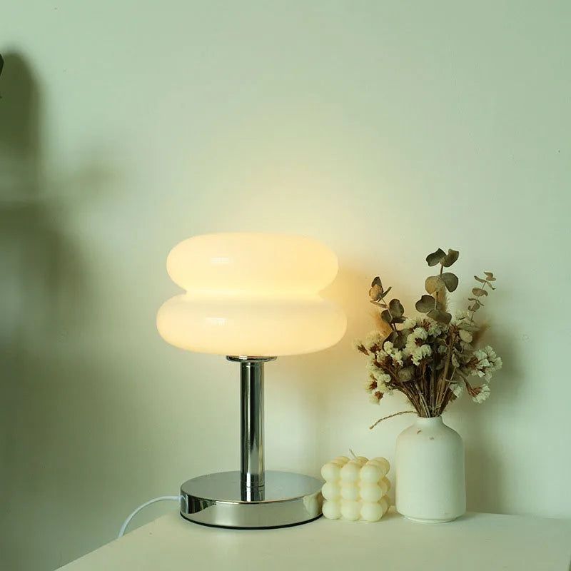 Glazen Tafel lamp | Kindvriendelijk Nachtlicht Ontwerp