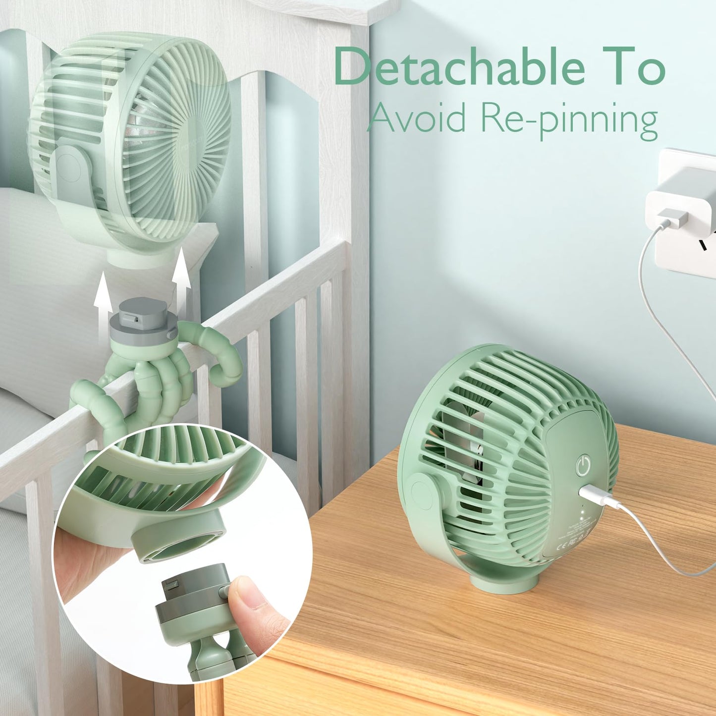 USB Oplaadbare Handventilator voor Reizen
