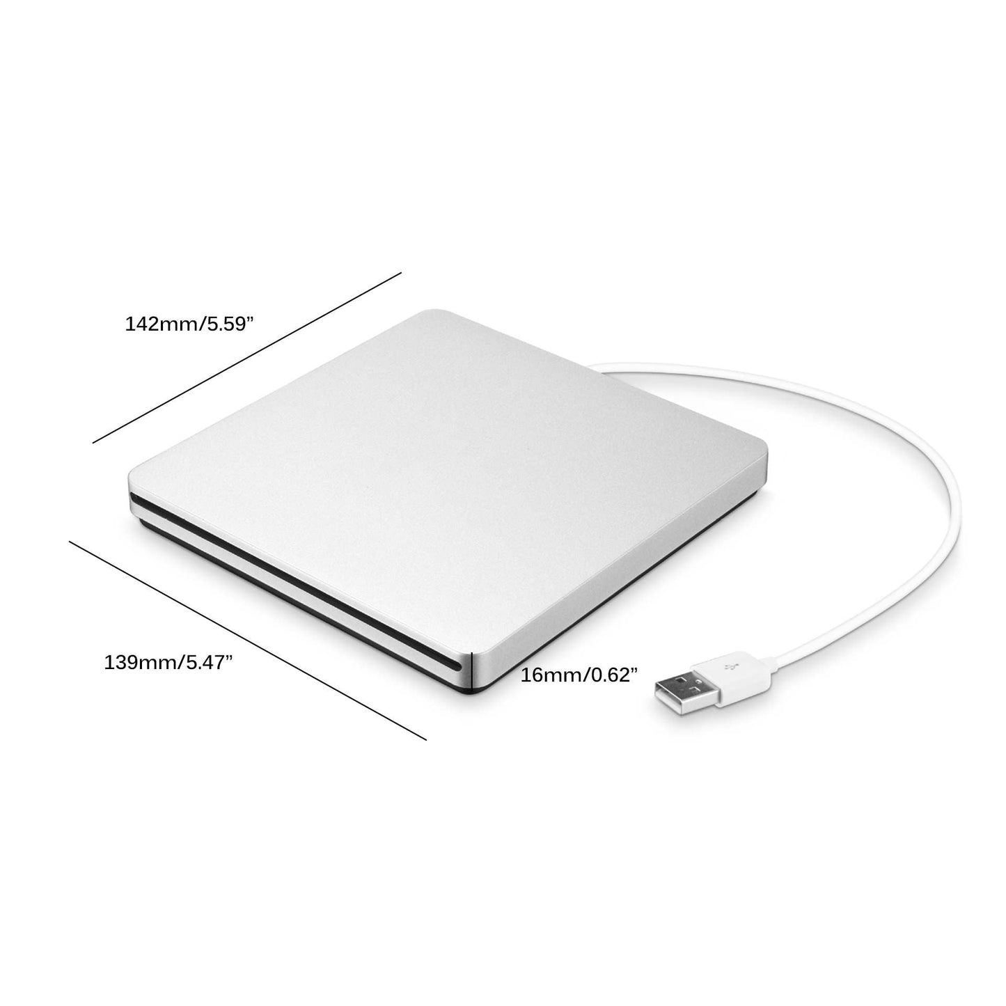 Externe DVD-Recorder voor optische schijven Draagbaar voor MacBook Air