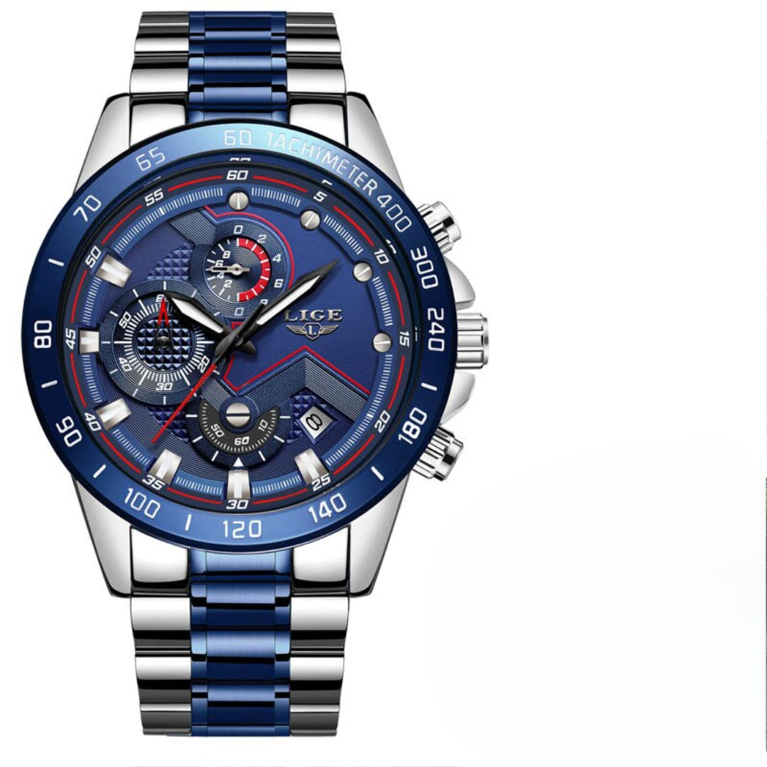 Tijdloze Stalen Kwarts Horloge