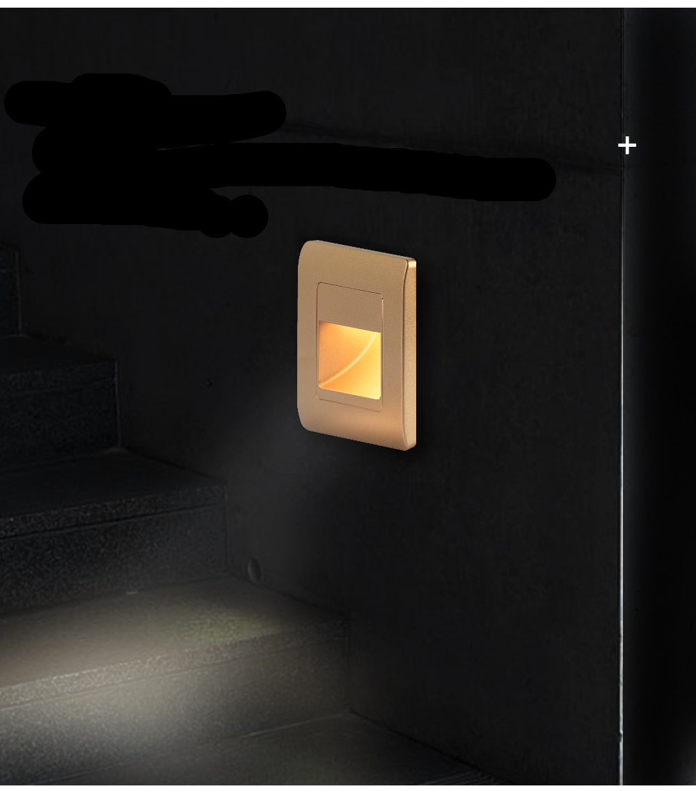 EB Brone - LED Traplicht 4 Kleuren PIR Sensor Inbouw Voetlicht