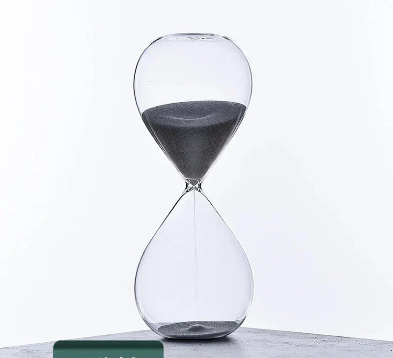 Glas Zandloper Timer | Stijlvolle Decoratie met 5/10/30/60 Minuten Tijdsaanduiding