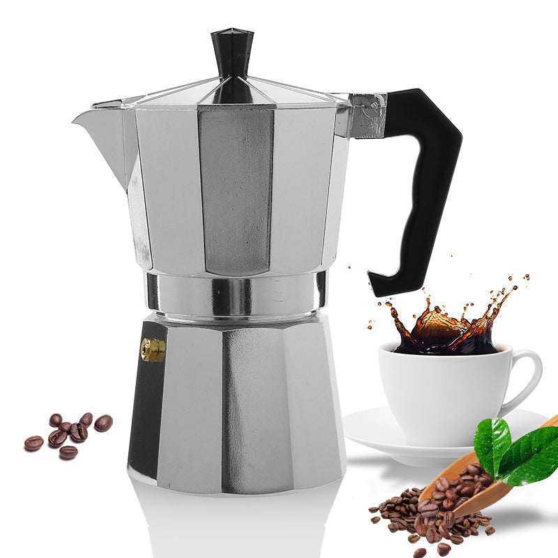 Klassieke Italiaanse espresso maker voor op het fornuis - 12 kopjes Moka-pot