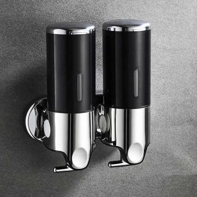 PureFlow - Wandzeepdispenser met twee compartimenten voor een elegante badkamer