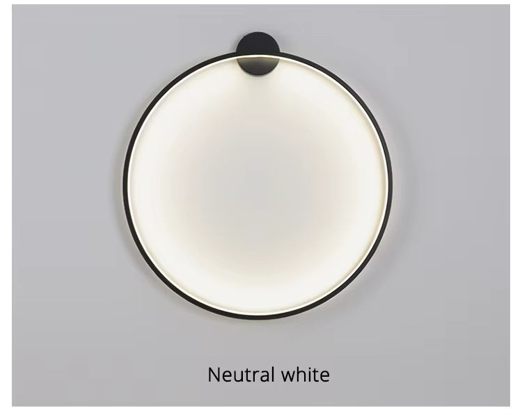 NovaHalo LumaNova Circulaire Wandlamp Voor Moderne Minimalistische Interieurs