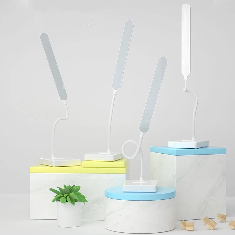 LED Tafellamp | Oogvriendelijk & Dimbaar | Touchbediening | USB Oplaadfunctie & Telefoonhouder