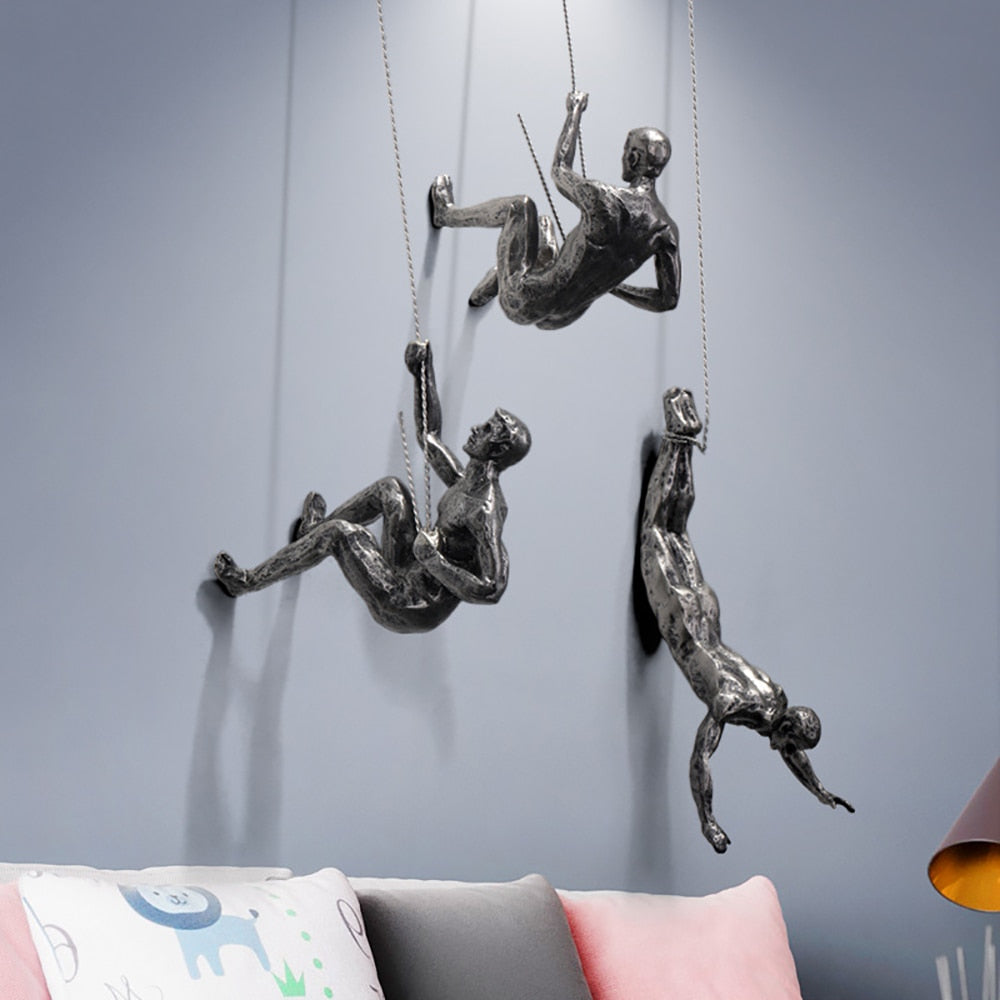 Bergklimmer wandsculptuur – PeakFigures