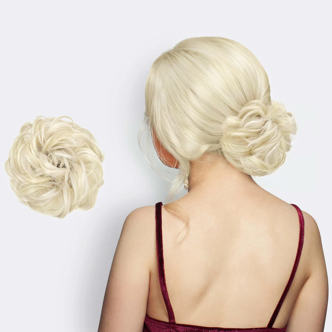 Haar Scrunchie met Dutt-Effect – Volumineuze Look & Natuurlijk Finish