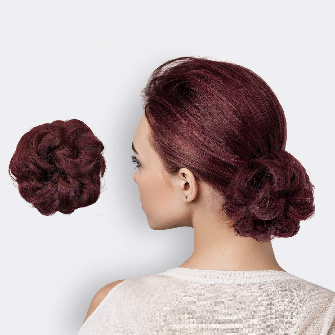 Haar Scrunchie met Dutt-Effect – Volumineuze Look & Natuurlijk Finish