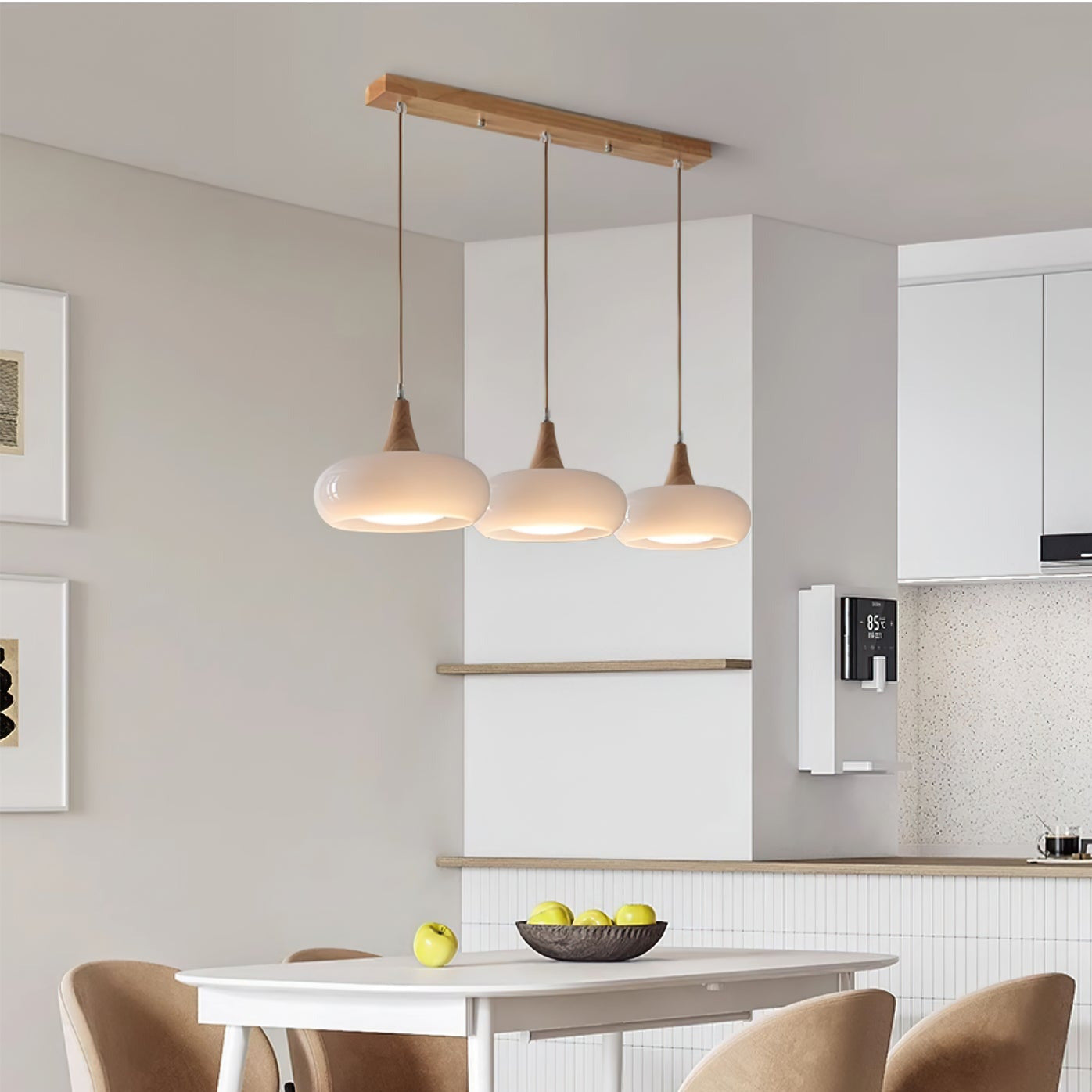 Charlotte Hangsysteem Hout 1/2/3 Lampen