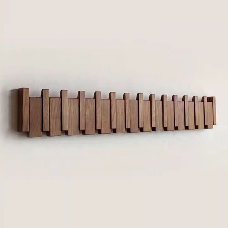 PianoWood – Handgemaakte Wandkapstok in Piano-stijl van Notenhout & Beuk